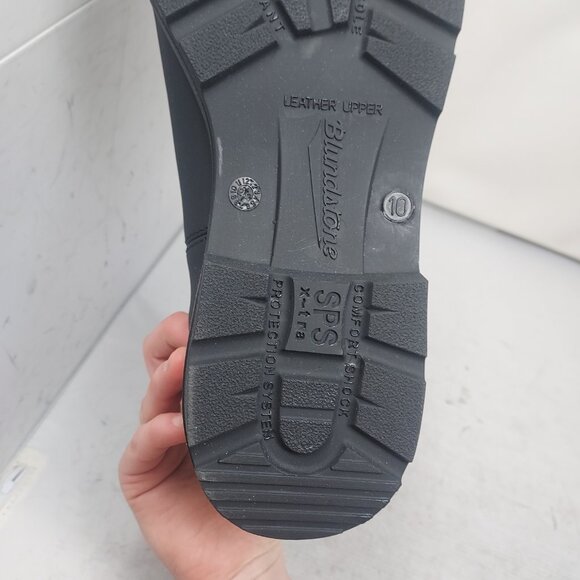 Blundstone MENS Thermal Shearling Waterproof Black Chelsea Hiking Boot - Picture 3 of 6